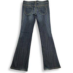 Decree Jeans Y2K Womens 9 Boot Cut Low Rise Stretch Dark Wash Blue Denim 32x31